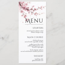 Blush Pink Cherry Blossom Elegant Floral Wedding