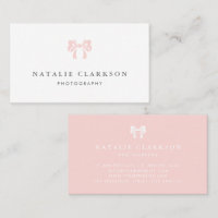 Blush Pink Chic Pretty Bow Minimalist
