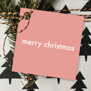 Blush Pink Christmas   Minimalist Clean Simple Favour Tags