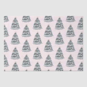 Blush Pink Christmas Tree Ornament Tissue Paper