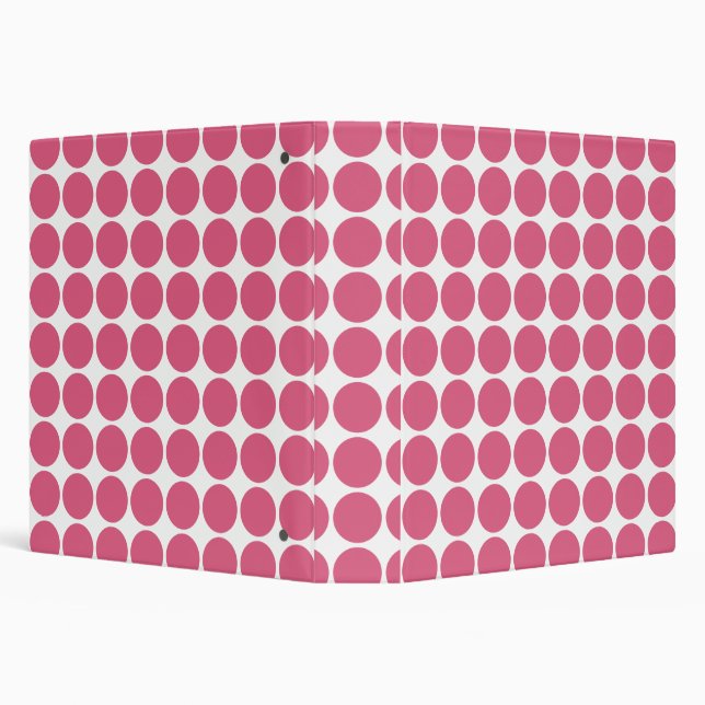 Blush Pink Colour Scandi Dots Pattern Design   Binder (Background)