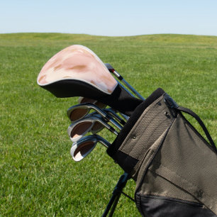 Blush Pink Cow Animal  Golf Head Cover