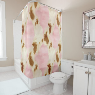 Blush Pink Cream White Gold Cowhide