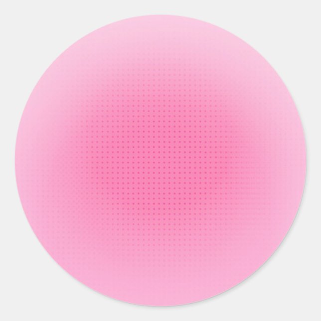 Blush Pink Custom Blank Trendy Template Classic Round Sticker (Front)
