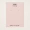Blush pink custom logo earring display card
