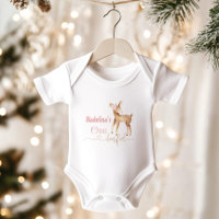 Blush pink deer girl first birthday one