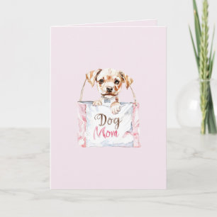 Blush Pink Dog Mom Bag Card