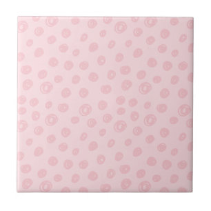Blush Pink Dots Tile