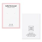 BLUSH PINK EARRING DISPLAY LOGO SOCIAL ICON