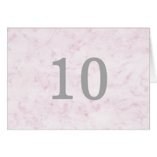 Blush Pink Elegant Marble Table Number