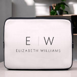 Blush Pink Elegant Modern Minimalist Monogram Name Laptop Sleeve<br><div class="desc">Enhance your iPad's style and protection with our Classic Elegant Modern Minimalist Monogram iPad Sleeve. Merging timeless sophistication with contemporary minimalism, this meticulously designed accessory elevates your tablet experience. Crafted with precision and attention to detail, this iPad sleeve is not just a practical item; it's a personalized statement of refined...</div>