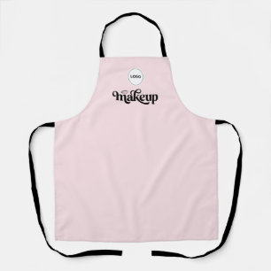 Blush Pink Employee Your Logo Makeup Artist  Apron