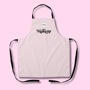 Blush Pink Employee Your Logo Makeup Artist Apron