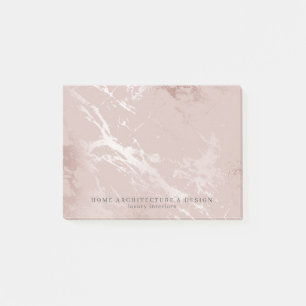 Blush Pink Faux Rose Gold Classy Home Decorator Post-it Notes