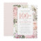 Blush Pink Floral 100th Birthday Party