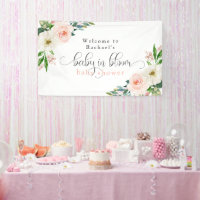 Blush Pink Floral Baby in Bloom Baby Shower
