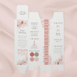 Blush Pink Floral Bridesmaid Details Wine Box<br><div class="desc">This Blush Pink Floral Bridesmaid Details wine box is perfect to gift your wedding party with all the details of the big day. You can customize this design further to feature your colours.</div>
