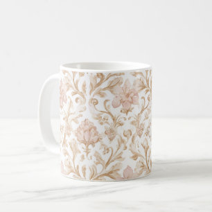 Blush Pink Floral Coffee Mug