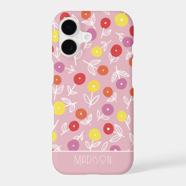 Blush pink floral ditsy pattern (Back)