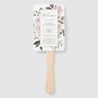 Blush Pink Floral | Faux Gold Geometric Wedding