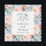 Blush Pink Floral Lace Elegant Wedding Calligraphy Magnet<br><div class="desc">Blush Pink Floral Lace Elegant Winter Wedding Calligraphy design.</div>