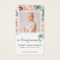 Blush Pink Floral Photo Sympathy Funeral Prayer
