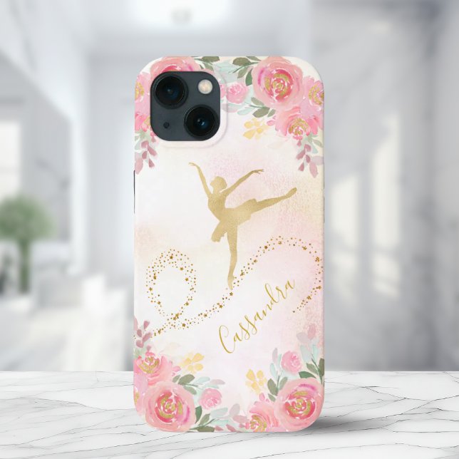 Blush Pink | Floral Roses Elegant Ballerina Dancer Case-Mate iPhone Case (Blush Pink | Floral Roses Elegant Ballerina Dancer Case-Mate iPhone Case)