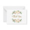 Blush pink Floral thank you card, greenery