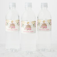 Blush Pink Floral Travel Suitcases Bridal Shower