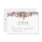 blush pink floral wedding response card