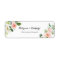 Blush Pink Floral Wedding Return Address Label