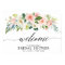 Blush Pink Florals Botanical Bridal Shower Welcome