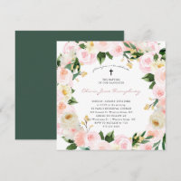 Blush Pink Florals | Spring Summer Floral Baptism