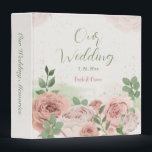 blush pink flowers greenery wedding photo album binder<br><div class="desc">romantic blush pink flowers green leaves botanical wedding photo album binder
You can use it to save your beautiful memories about any occasion (birthday,  bridal shower,  baby shower, ... )</div>