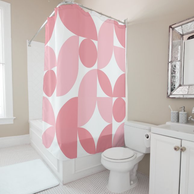 Blush Pink Geometric Abstract Pattern  (In Situ)