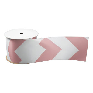 Blush Pink Geometric Satin Ribbon