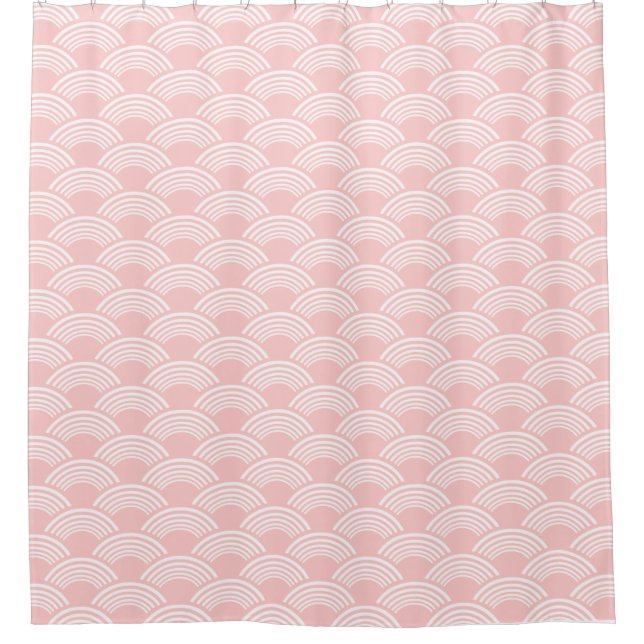 Blush Pink Geometric Wave Pattern (Front)