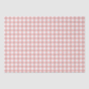 Blush Pink Gingham Tissue Paper