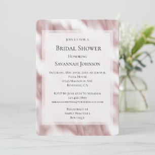 Blush Pink Glam Bridal Shower Invitation