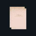 Blush Pink & Glam Gold Confetti Wedding Collection Advice Card<br><div class="desc">Add a touch of glam to your wedding with these blush pink and gold confetti advice cards. The simple yet stylish design will allow your guests to write a note of advice for you to keep and read over in years to come. The wording is easy to personalize so these...</div>