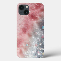 Blush Pink Glitter Case With Sparkle/iPhone 13