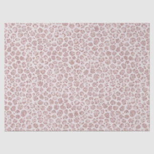 Blush Pink Glitter Leopard Print   Tissue Paper