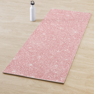 Blush Pink glitter Yoga Mat