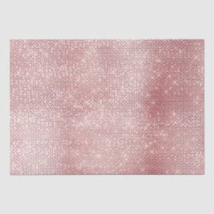 Blush Pink Glitzy Chic Glam Sparkle Tissue Paper