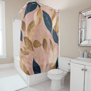 Blush Pink Gold Boho Leaves Popular Collection