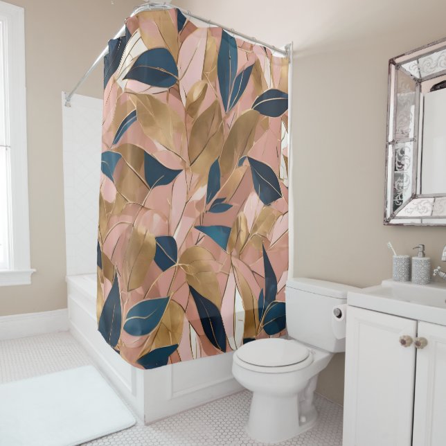 Blush Pink Gold Boho Popular Leaves Collection (In Situ)