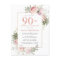 Blush Pink Gold Floral 90th Birthday Party