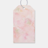 Blush Pink & Gold Floral Bridal Shower Gift Tags (Back)