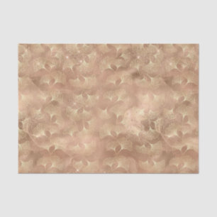 Blush Pink Gold Ginkgo Leaves Elegant Botanical 9 Tissue Paper