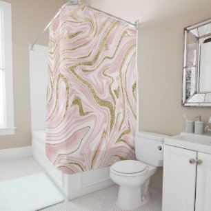 Blush Pink Gold Marble #1